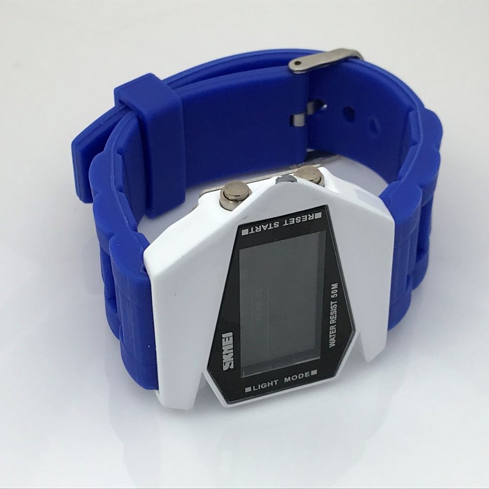 Skmei Men Watch Digital Sport Blue/White Wrist Wat - Picture 3 of 12
